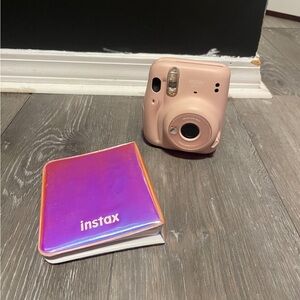 Instax Pink Camera with Photo Album